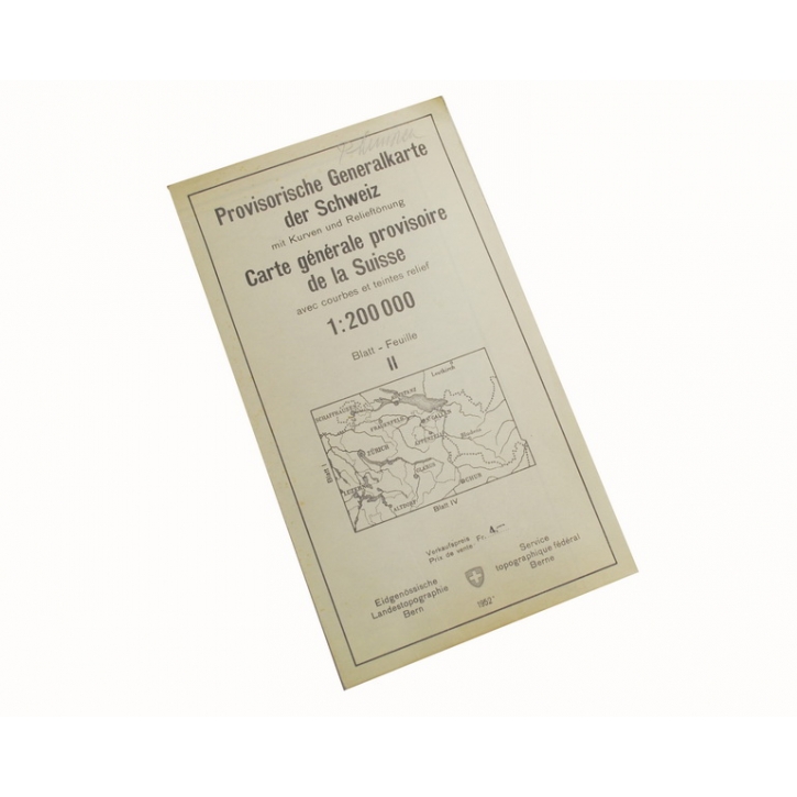 Schweizer Armee - Landeskarte 1:200 000 - Blatt II