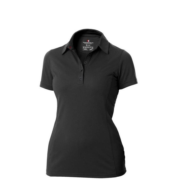 ComforTrust - Layer 2 - Lady - Polo-Shirt 1/4 - schwarz - XS