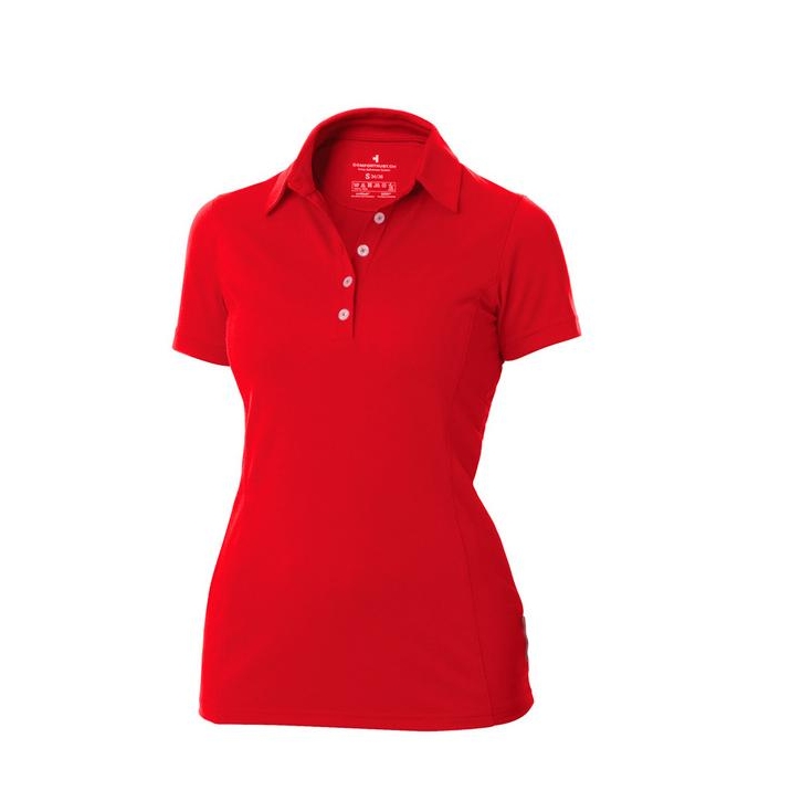 ComforTrust - Layer 2 - Lady - Polo-Shirt 1/4 - rot - S