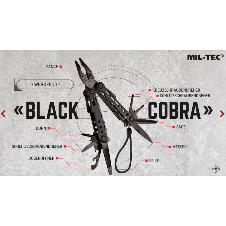 Multi Tool - Black Cobra