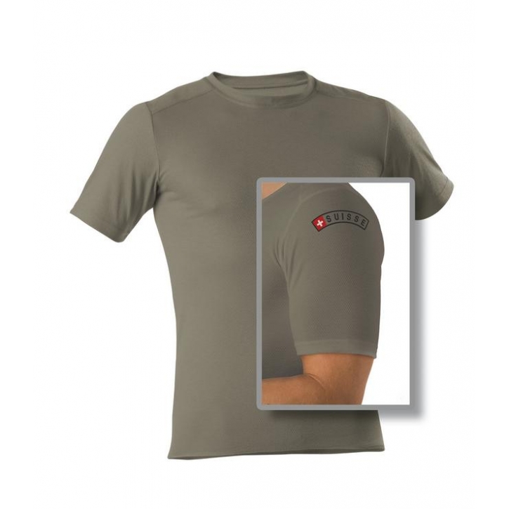 ComforTrust - Layer 1 - Man - T-Shirt 1/4 - olive suisse - XS