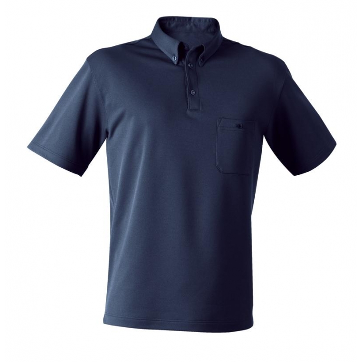 ComforTrust - Layer 2 - Man - Polo-Shirt 1/4 - dunkelblau - S