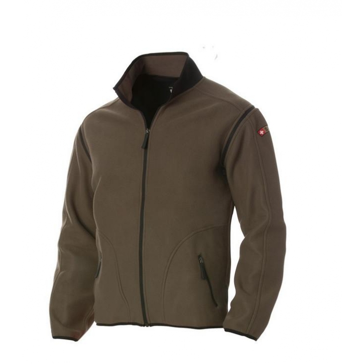ComforTrust - Layer 3 - Man - Fleece-Jacke zip-off - oliv suisse - XL