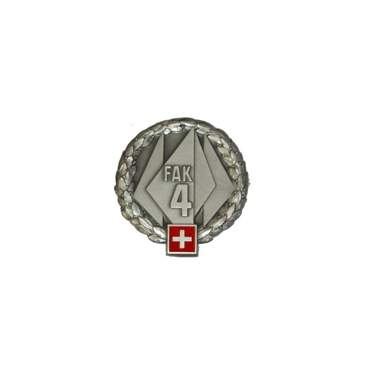 Béret-Emblem - Feldarmeekorps 4 - Silberrand