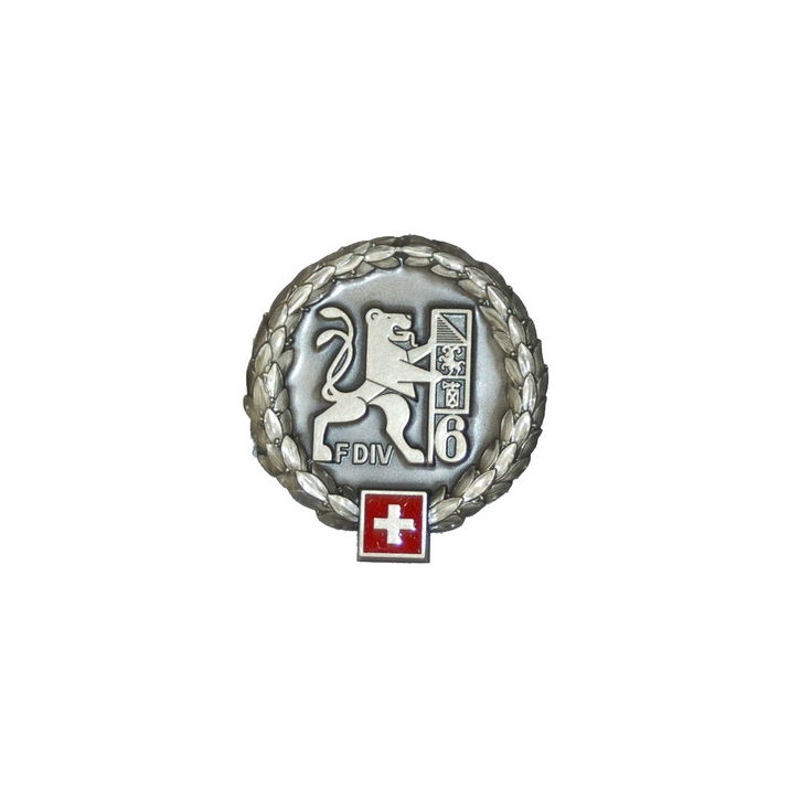 Béret-Emblem - Felddivision 6 - Silberrand