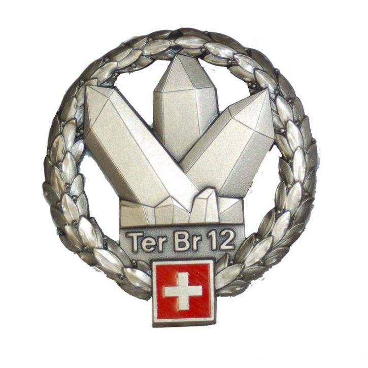 Béret-Emblem - Territorialbrigade 12 - Silberrand