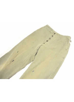 US Army Original - WW II - Cotton-Trousers - Size 28 x 29 - #101