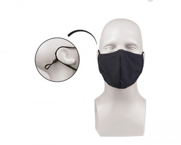 Schutzmaske - Gesichtsmaske - Wide-Shape PES/EL schwarz